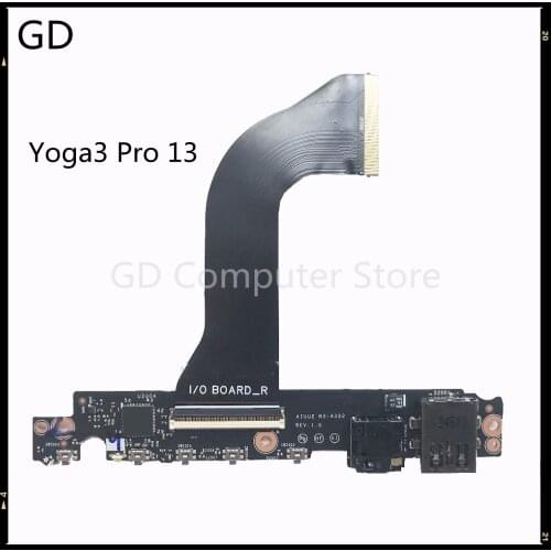 GD Original For Lenovo Yoga 3 Pro 13 Audio Jack USB Board AIUU2 NS-A322 NF-A321 DA30000DU10 Full Tested Fast Shipping