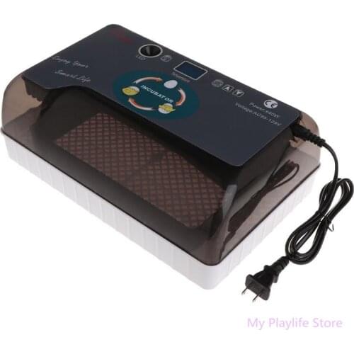 Farm Hatchery Incubator Chicken Hatching Machine Duck Poultry Incubator Automatic Egg Turning Hatcher AU/UK/EU/US plug C42