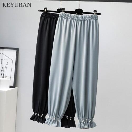 KEYURAN Women's Cropped Trousers