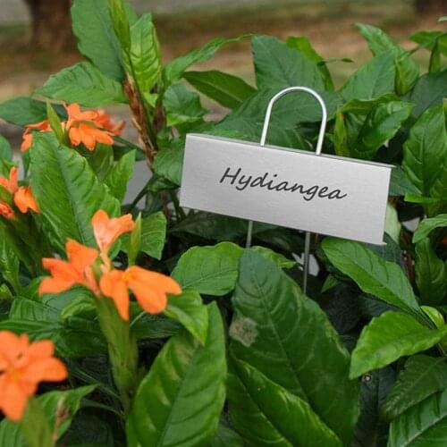 Metal Seed Plant Label Waterproof Garden Markers Reusable Nursery Tag for Vegetables Herb Flower Greenhouse