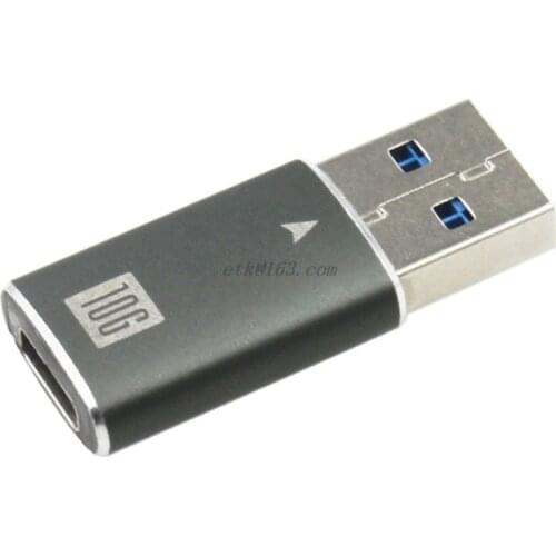 Metal Type C Female to USB Male Adapter Converter Gen2 10Gbps USB-C Extender Connector Head