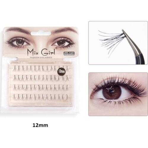 Natural Grafting Single A-shaped Hair Three-dimensional Planting False Eyelashes Waterproof Anti-sweat False Eyelashes
