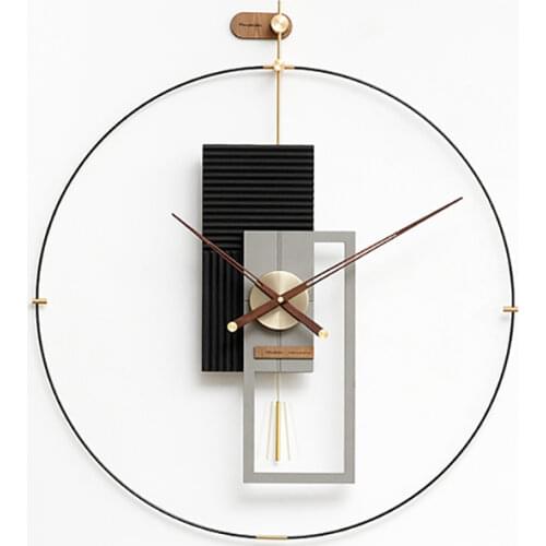Nordic Luxury Wall Clock Modern Design Spain Large Pendulum Clocks Wall Home Decor Creative Home Watches Living Room Decoration