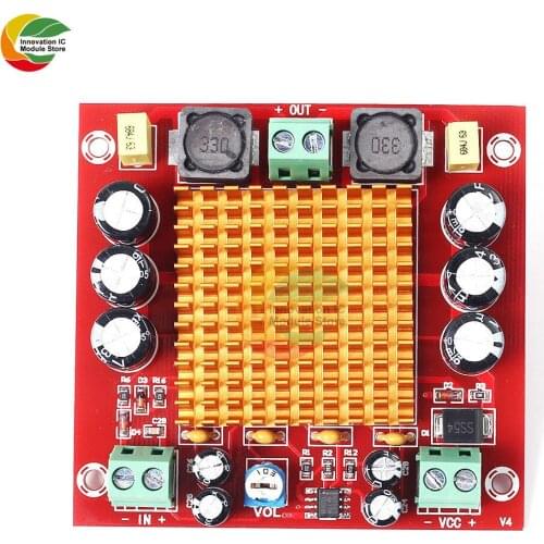 Digital Amplifier Board TPA3116DA TPA3116 150W D2 Mono Channel Digital Power Audio Amplifier Board XH-M544 DC 12V 24V