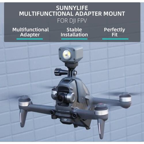 Suitable for DJI FPV Mount Bracket Searchlight for GoPro 9 8 7/DJI Osmo Pocket 2 Camera Drone Accessories