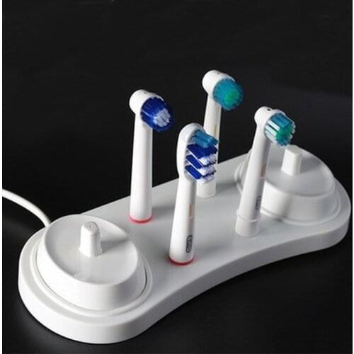 Electric Toothbrush Stand Base Support Brush Head Holder for Braun Oral B Electric Toothbrushes Bathroom Tools with Charger Hole
