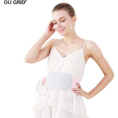 Portable Heating Pad for Menstrual Cramps Lower Back Stomach Pain Relief, Adjustable USB Graphene Warming Waist Belt