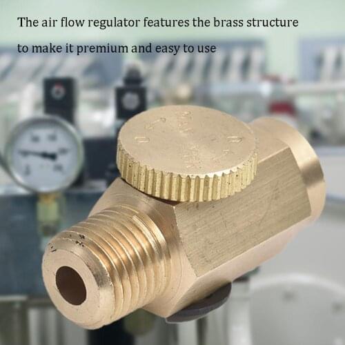 Air Flow Regulator Regulating Valve Brass Pneumatic Tools Speed Control Valve Tube Pneumatic Push In Fittings Free shipping