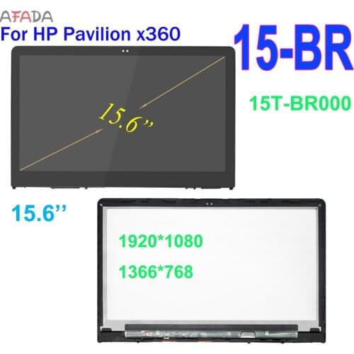 15.6" For HP Pavilion X360 15-BR 15BR 15T-BR000 15 BR Series Touch Digitizer LCD Display Panel Assembly