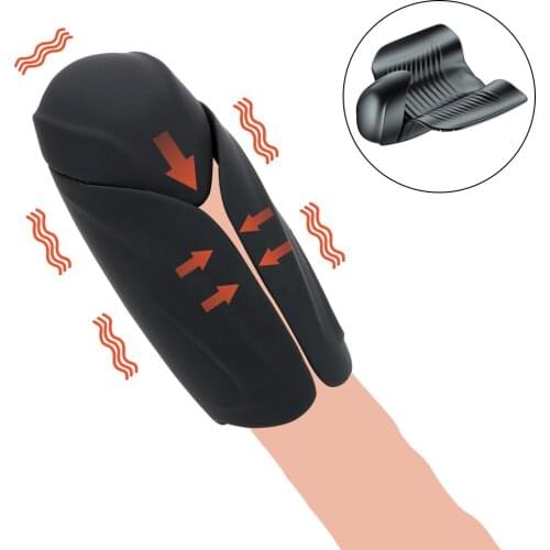 Stimulate Glans Vibrating Massager Penis Pump Vibrator Aircraft Cup Male Masturbation Penis Delay Trainer 10 Speed