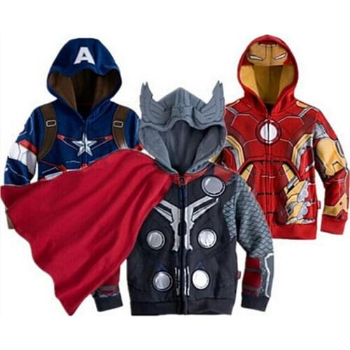 Hot Sale Boys Hoodies Sweatshirt Children Long Sleeve Cartoon Printing Jackets Baby Boy Spring Autumn Coats 2-7 Years