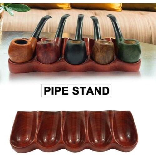 Holds 5 Pipes Tabletop Bracket Stand Cigar Pipes Rack Accessories Smoking Pipe Fashion Foldable Holder Desk Stand Tobacco