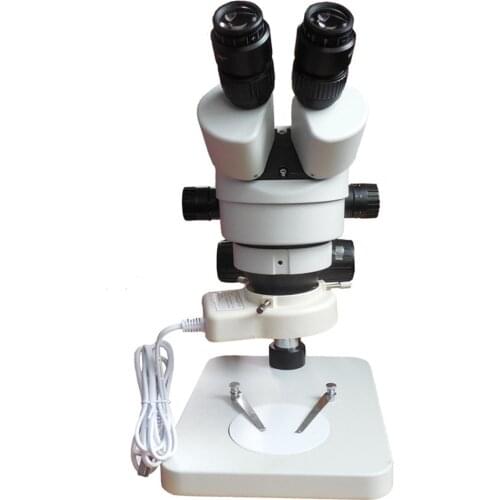High Quality 7X-180X Binocular Zoom Stereo Microscope Industry Microscope with LED Ring light for Mobile Phone Repair