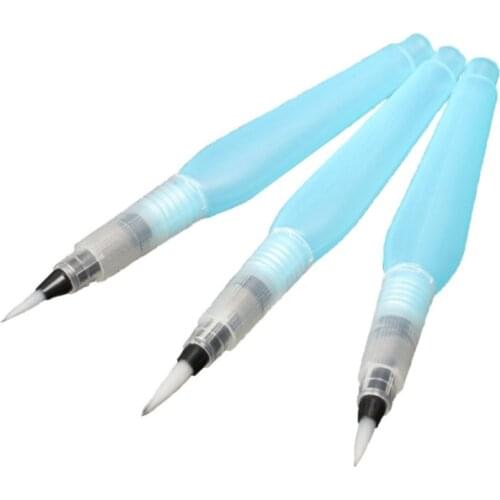 3 Pcs Large Water Brush Paint Brush lms Waterbrush Water Tank Calligraphy Watercolor Watercolor Brush Paint Brush