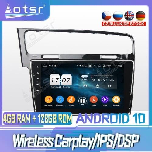 Android 10 PX6 128G For Volkswagen Golf 7 2013-2015 DVD GPS Navigation Auto Radio Stereo Video Multimedia Player HeadUnit 2din