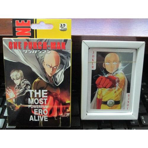 Anime One Punch Man Poker Cards toy Cosplay Board Game Cards With Box toy gift