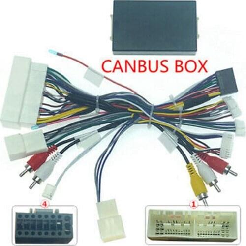 Car Audio 16PIN Power Cord Adapter Audio Harness with Canbus Box for Hyundai Mistra Elantra KIA Sorento K3 2016-2019