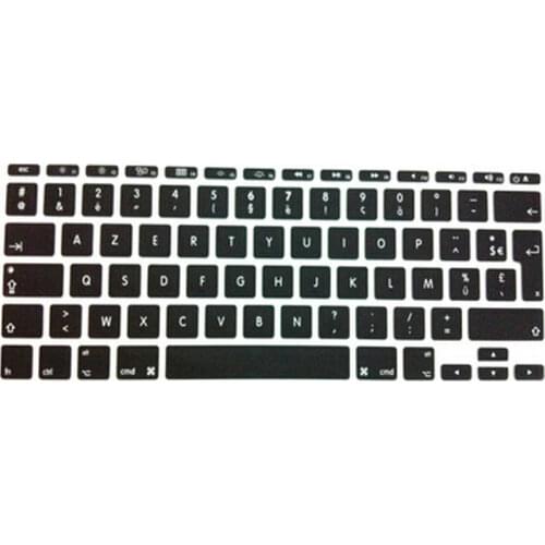French UK/EU Franch Silicone Soft color (5pcs) AZERTY Keyboard Cover Skin for Mac Book Air 11" 11.6 inch For macbook