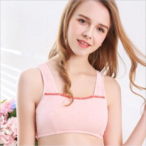 Children Training Bra Teenage Girl Sports Bras Cotton Underwear Puberty Young Girls Small Bras For Baby Girls Clothing