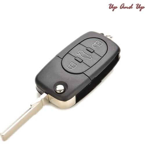 For Audi A2 A3 A4 A6 A8 TT CR2032 New 3 Button Remote Key Fob Case Shell & Blade HAA