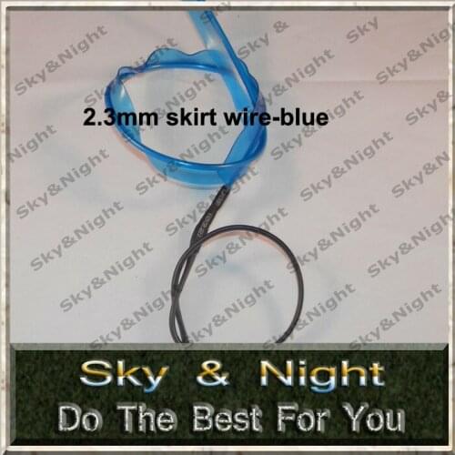 EL welted(skirt)wire 2.3-100M (Ten colors-pink/blue/ice blue/orange/yellow/purple/green/dark green/red/white)+Free shipping