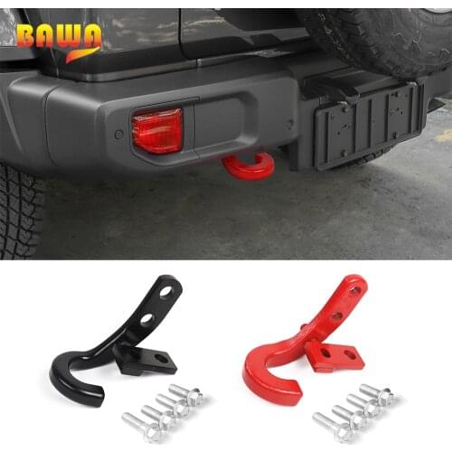 BAWA Auto Trailer Hook for Jeep Wrangler JL Vehicle Towing Hook Accessories for Jeep Wrangler JL 2018+ Car Exterior Parts
