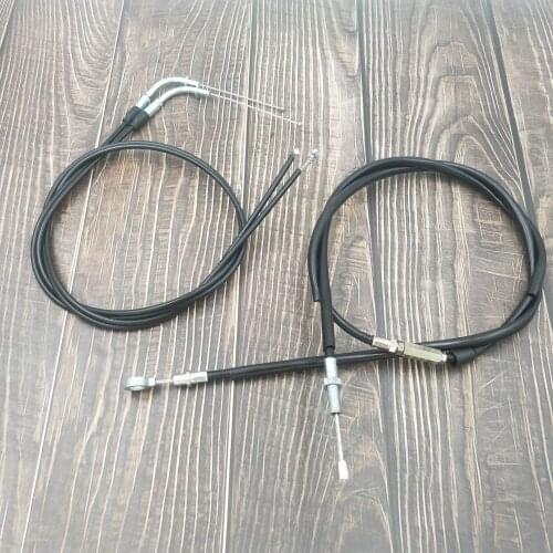 Modified Lengthened Extended Throttle Line Clutch Cable Wire For Harley Iron XL 883 1200 Dyna Softail Fat Boy Heritage Road King
