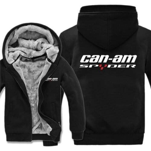 Winter Can Am Spyder Motorcycles Hoodies Men Fashion Coat Pullover Wool Liner Jacket Can Am Spyder Sweatshirts Hoody