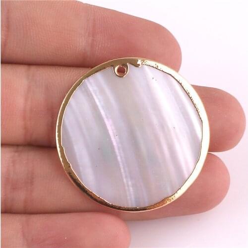 6pcs Wholesale Natural Freshwater Shell Stone Loose Beads Charm Pendant for DIY Bracelet Necklace Jewelry Making 23205