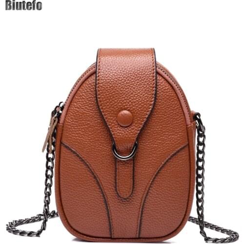 New Crossbody Bags for Women Purses and Handbags Leather Phone Mini Shoulder Bolso Movil Colgar Designer Chain Bolsa De Ombro