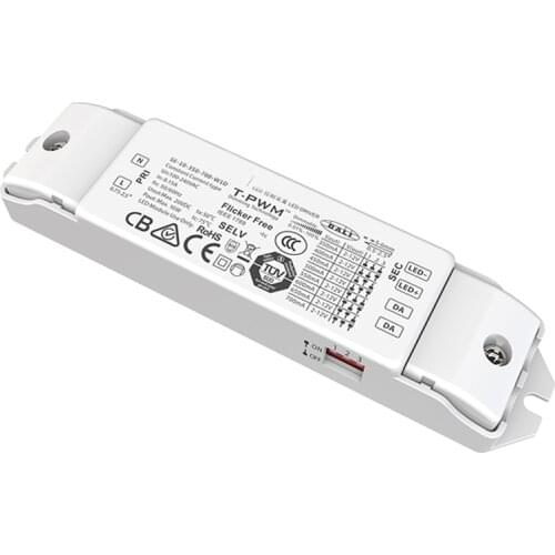New DALI Dimming Driver,AC100-240V Input,100mA-700mA 10W 12W Output;T-PWM Flicker Free CE Dimmable Intelligent Power Driver
