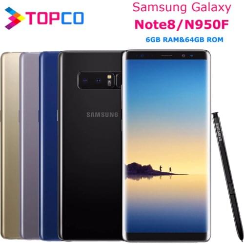 Samsung Galaxy Note8 Note 8 N950F Original Global Version 4G Android Phone Exynos Octa Core 6.3" Dual 12MP RAM 6GB ROM 64GB NFC
