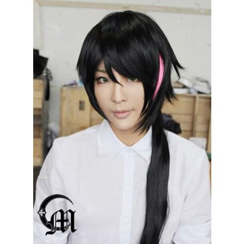 Anime RWBY WIKI Lie Ren Wig Heat Resistant Synthetic Hair Cosplay Wigs + Wig Cap + Track No