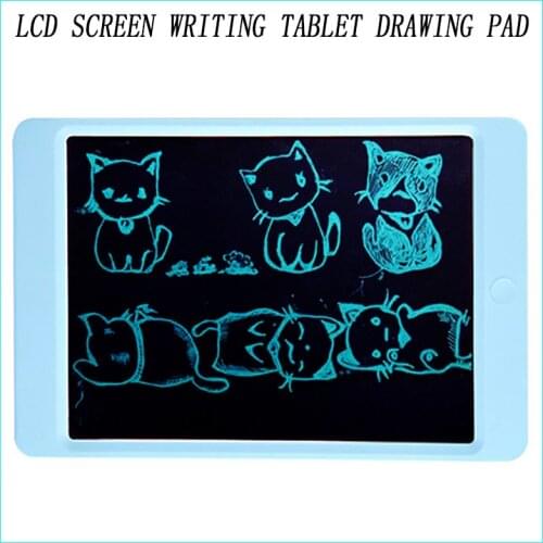 Drawing Pad 8.5 inches Electronic Writing Board Eye Protection LCD Screen Digital Graphic Drawing Upgraded Version Tablets Blue