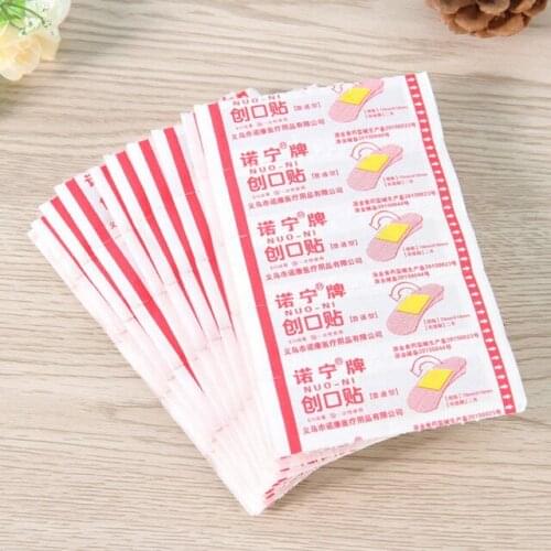 New 100PCs Waterproof Breathable Band Aid Hemostasis Adhesive Bandages First Aid Emergency Kit For Kids Children