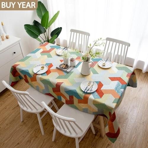 Nordic Home Supplies Jacquard Pastoral Style Tablecloth Covering Tablecloth Tablecloth Custom