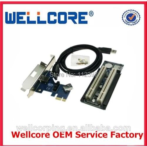 Laptop Expresscard 34 To 2 PCI-e 16x slots adapter PCI Express Riser Card