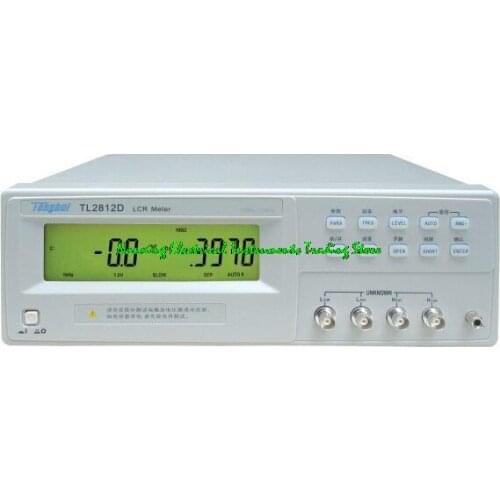 Fast arrival TONGHUI TL2812D LCR Meter Basic Accuracy 0.25% Test signal frequency 100Hz, 120Hz, 1kHz, 10kHz
