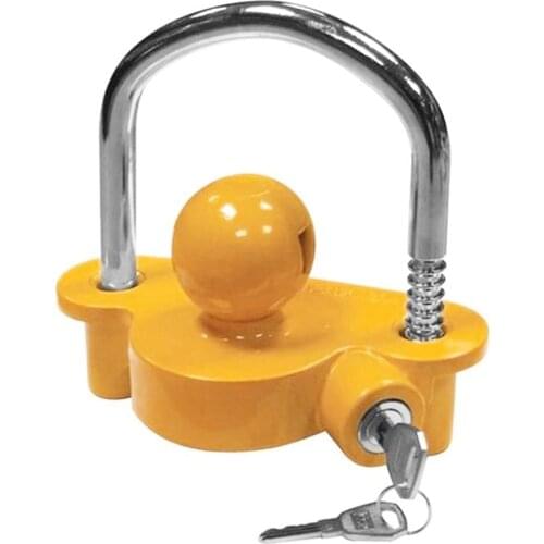 Universal Anti-Theft Lock Hitch Coupling Lock Trailer Parts Tow Ball Caravan Camping Anti Theft Trailer Accessories