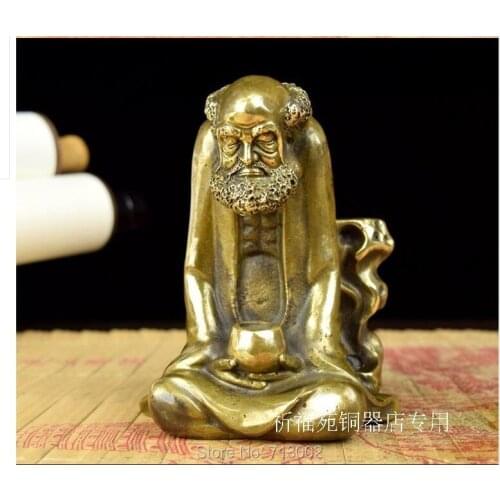 Vintage magical flow backwards incense burner Copper Dharma Statuary incense burner With 6 incense