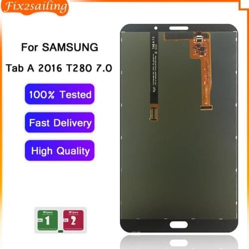 LCD Display for Samsung Galaxy Tab A 7.0 2016 SM-T280 SM-T285 T280 T285 LCD Touch Screen Digitizer Assembly Tablet PC Parts