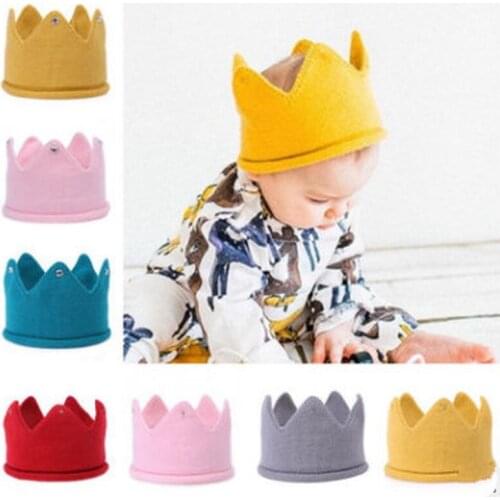 1PC Crown baby hat photography props baby infant winter baby knitted newborn hat toddler fall girl boy hat turban beanie