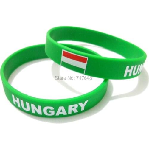 100pcs Hungary wristband silicone bracelets free shipping by FEDEX