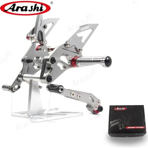 Arashi 1 Set Adjustable Footrest Footpegs For SUZUKI GSX R GSXR GSX-R 1000 2009 2010 2011 2012 2013 2014 2015 2016 GSXR1000