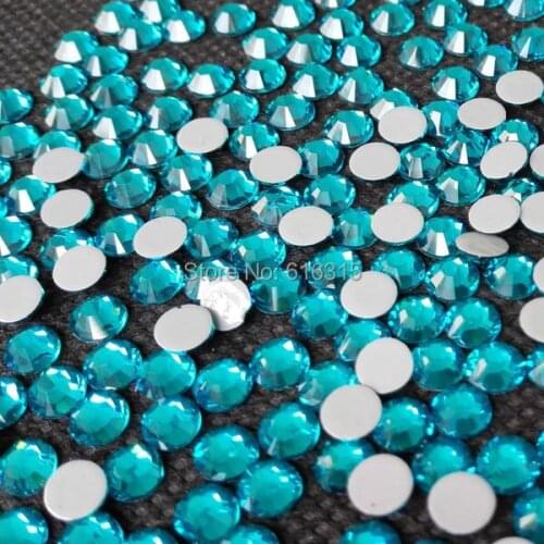 Free shipping !!! jpstrass brand of flat back hot-fix rhinestones ss16 4mm peacock blue with 1440 pcs per pack