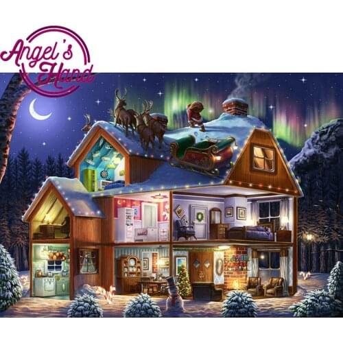 Diamond embroidery Christmas Santa Claus diy 5d diamond painting cross stitch Reindeer sleigh rhinestone diamond art painting