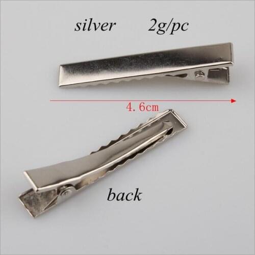 Cheap 100 pcs / lot DIY silver brooch with clip for the production of corsage and hair jewelry Clothing pin accessories