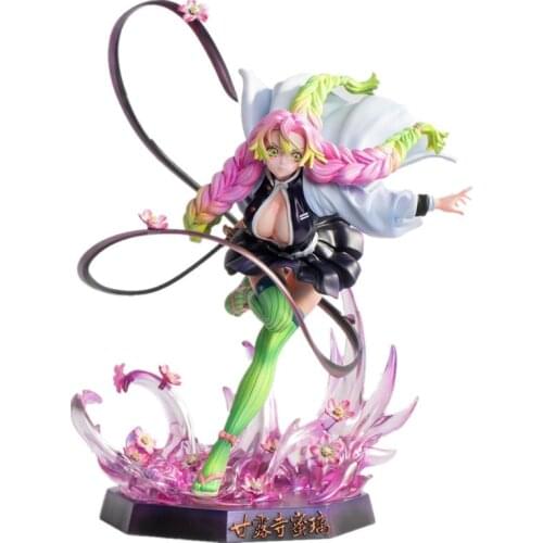 2021 Anime Figurine Model Demon Slayer Kimetsu No Yaiba Kanroji Mitsuri Figures PVC Model Toys