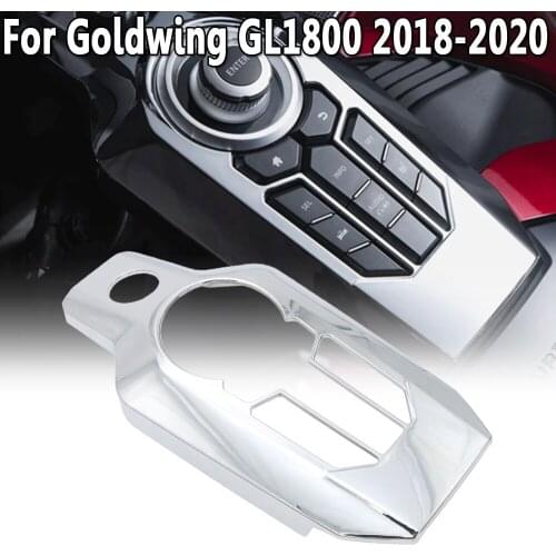 For Honda Goldwing GL 1800 GL1800 2018+ Chrome Central console button decoration Cover Center console Switch Panel Cover