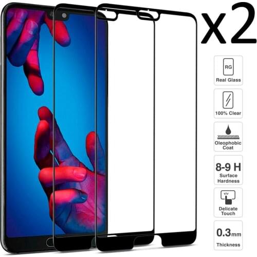 Huawei P20, Set 2 pieces tempered glass screen protector a